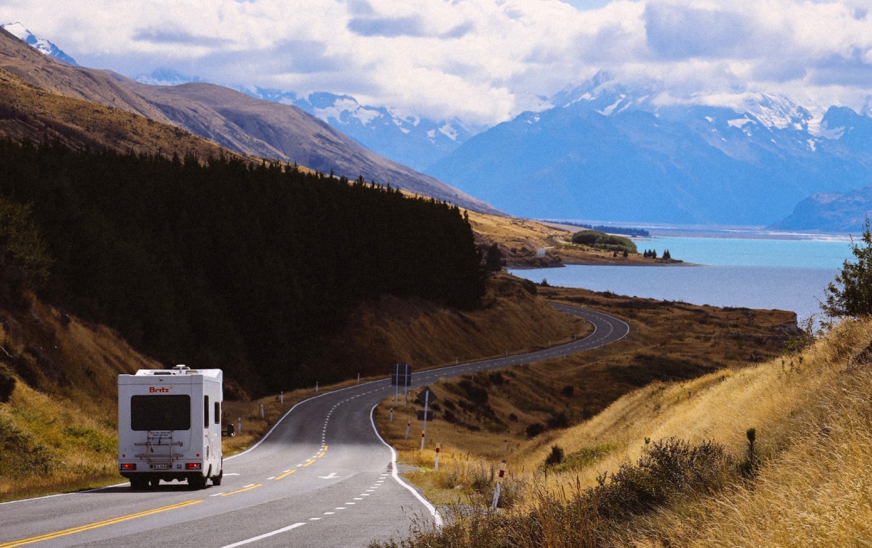The road to Mount Cook, New Zealand