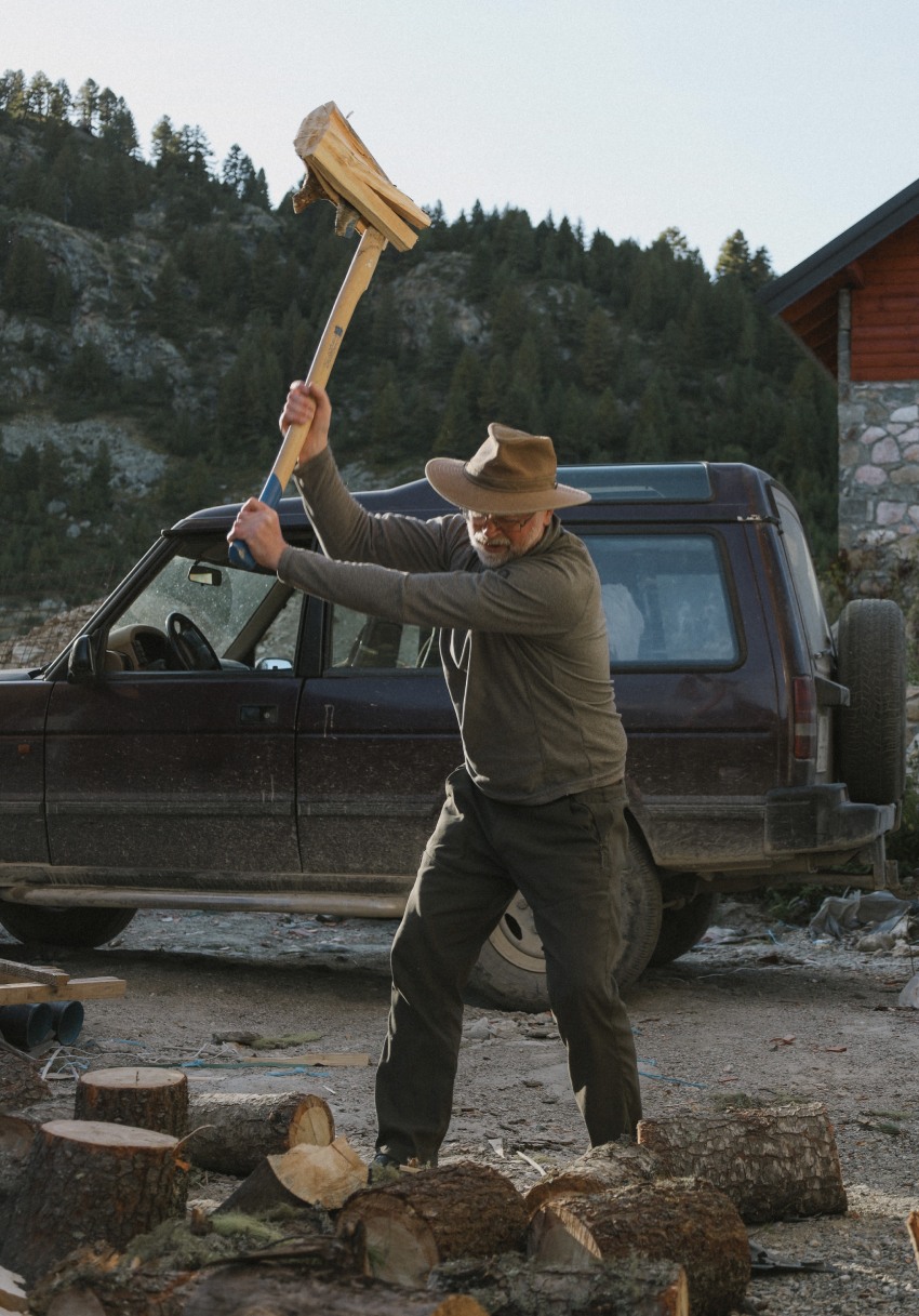 Martin, chopping woods